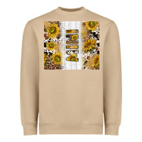 Mushroom western mother's day mini with cowhide and sunflowers tumbler tbs Heavyweight Sweatshirt - TumblerDesignByShophia