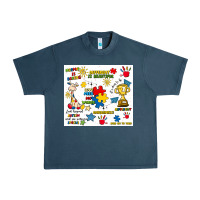 Midnight Navy autism Urban Heavy Tee - Artiststas