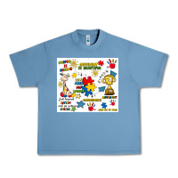 Pebble Blue autism Urban Heavy Tee - Artiststas