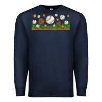 Navy Baseball Glove With Leopard Libbey Glass Premium Sweatshirt - BundleAndBundleShop