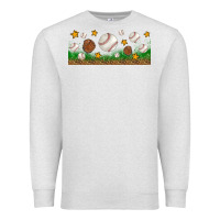 Oatmeal Heather Baseball Glove With Leopard Libbey Glass Premium Sweatshirt - BundleAndBundleShop