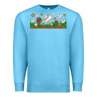 Ocean Blue Baseball Glove With Leopard Libbey Glass Premium Sweatshirt - BundleAndBundleShop