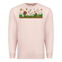 Pale Pink Baseball Glove With Leopard Libbey Glass Premium Sweatshirt - BundleAndBundleShop