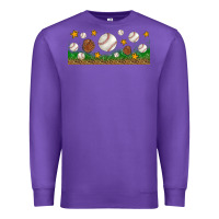 Purple Baseball Glove With Leopard Libbey Glass Premium Sweatshirt - BundleAndBundleShop