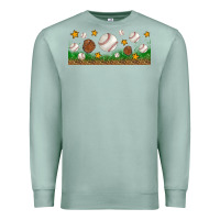 Seafoam Baseball Glove With Leopard Libbey Glass Premium Sweatshirt - BundleAndBundleShop