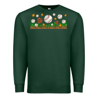 Sports Green Baseball Glove With Leopard Libbey Glass Premium Sweatshirt - BundleAndBundleShop