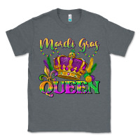 Charcoal Heather mardi gras queen Classic Tee - LillyAllenDesigns