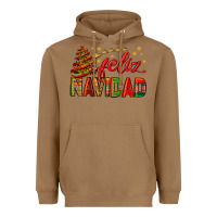 Toasted Coconut Feliz Navidad With Sombrero Tree Heavyweight Hoodie - BundleAndBundleShop