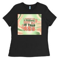 Black i might be a handful but so is this ass Ladies Tee - MaliasSmallBusiness