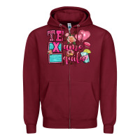 Burgundy te quila te amo Zipper Hoodie - OliviaCreatesArt