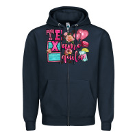Navy te quila te amo Zipper Hoodie - OliviaCreatesArt