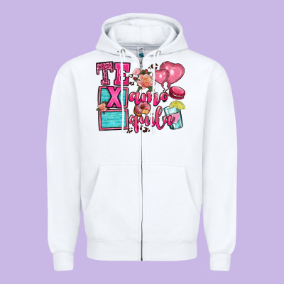 Te Quila Te Amo Zipper Hoodie Designed By Oliviacreatesart