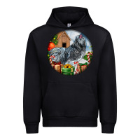 Black ameraucana rooster christmas Urban Hoodie - LillyAllenDesigns