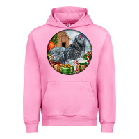 Fuchsia Pink ameraucana rooster christmas Urban Hoodie - LillyAllenDesigns