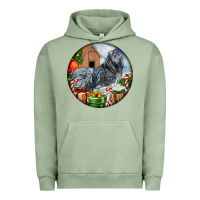 Pigment Oil Green ameraucana rooster christmas Urban Hoodie - LillyAllenDesigns