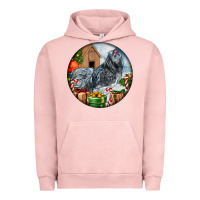 Pigment Salmon ameraucana rooster christmas Urban Hoodie - LillyAllenDesigns