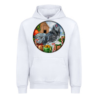 White ameraucana rooster christmas Urban Hoodie - LillyAllenDesigns