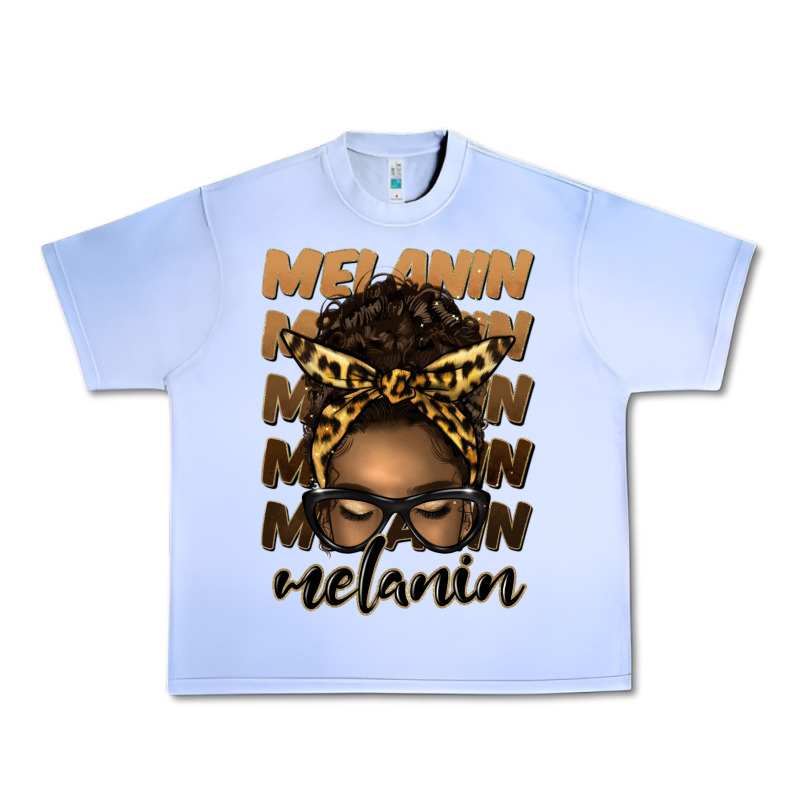 Melanin Afro Messy Bun Urban Heavy Tee by Artiststas | Teevron