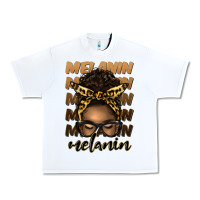 White melanin afro messy bun Urban Heavy Tee - Artiststas