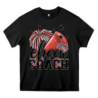 Black cheer coach Heavy Core Tee - MaliasSmallBusiness