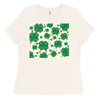 Bone st patrick clover Ladies Tee - MaliasSmallBusiness