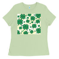 St Patrick Clover Ladies Tee | Teevron