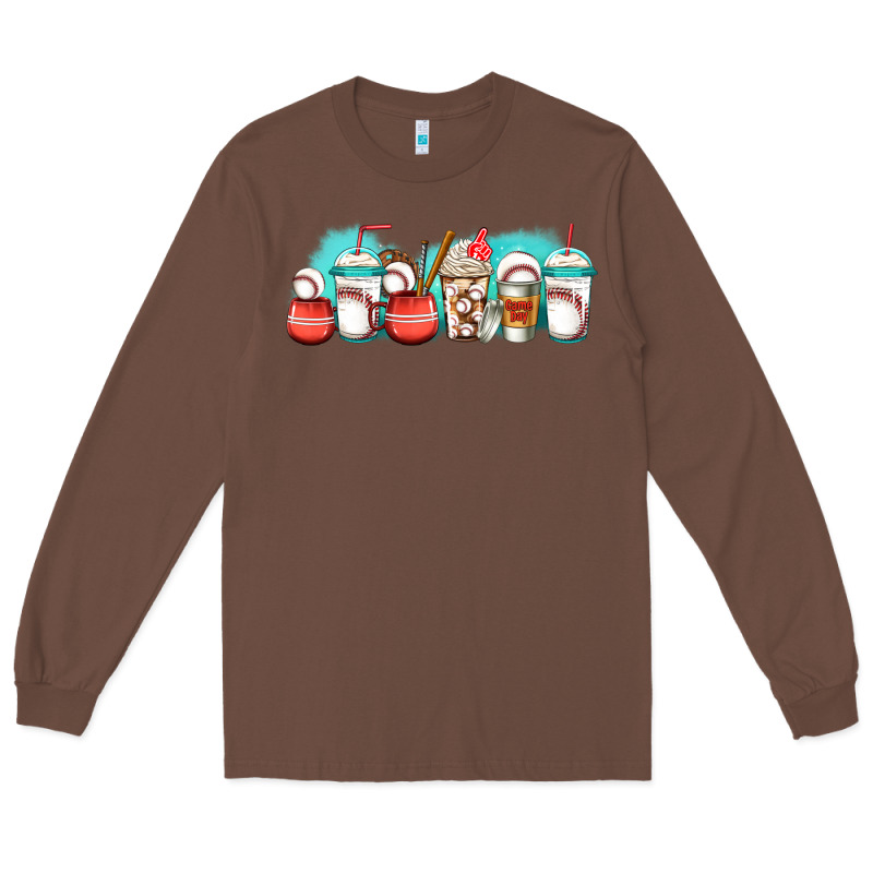 Baseball Coffee Cups Libbey Glass Long Sleeve Tee by Jasminsmagicworld | Teevron