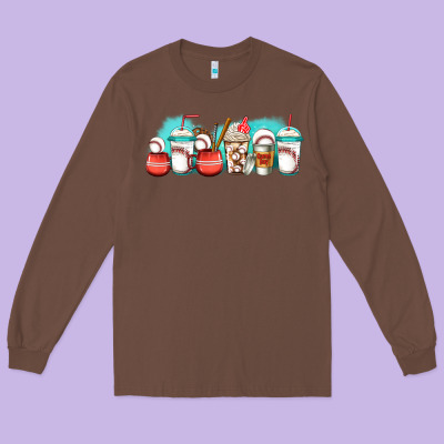 Baseball Coffee Cups Libbey Glass Long Sleeve Tee Designed By Jasminsmagicworld