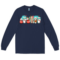Navy baseball coffee cups libbey glass Long Sleeve Tee - Jasminsmagicworld