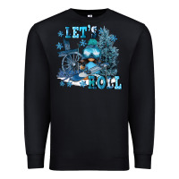 Black let's roll Premium Sweatshirt - FaDigitalArtStudio