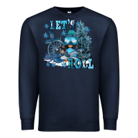 Navy let's roll Premium Sweatshirt - FaDigitalArtStudio