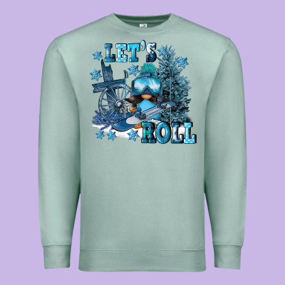 Let's Roll Premium Sweatshirt Designed By Fadigitalartstudio