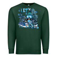 Sports Green let's roll Premium Sweatshirt - FaDigitalArtStudio