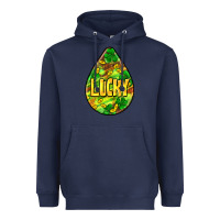 Navy St.patrick's teardrop earrings Heavyweight Hoodie - FaDigitalArtStudio