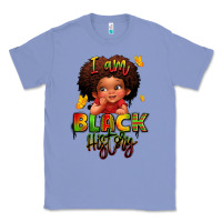 Colony Blue i am black history juneteenth Classic Tee - LillyAllenDesigns