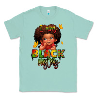 Seafoam i am black history juneteenth Classic Tee - LillyAllenDesigns