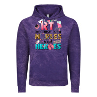 Cloud Purple rt because nurses need heroes Vintage Hoodie - LillyAllenDesigns