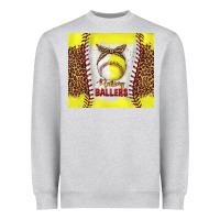 Heather Grey raising ballers with baseball and softball leopard tumbler tbs Heavyweight Sweatshirt - TumblerDesignByShophia