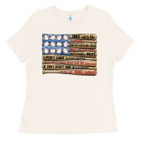 Bone baseball ballgame Ladies Tee - MaliasSmallBusiness