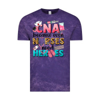 Cloud Purple Western CNA Because Nurses Need Heroes Vintage Tee - LillyAllenDesigns