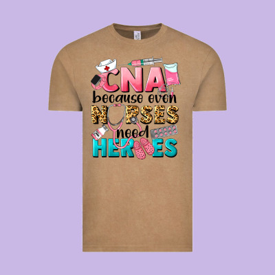 Western Cna Because Nurses Need Heroes Vintage Tee Designed By Lillyallendesigns