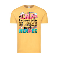 Vintage Mustard Western CNA Because Nurses Need Heroes Vintage Tee - LillyAllenDesigns