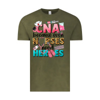 Vintage Olive Western CNA Because Nurses Need Heroes Vintage Tee - LillyAllenDesigns
