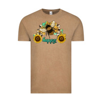 Vintage Coffee bee happy honey comb Vintage Tee - JahusDesignShop