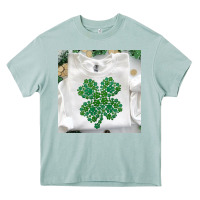 Arona shamrock patterned clothing Heavy Core Tee - MaliasSmallBusiness