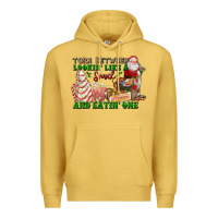 Antique Gold torn between lookin like a snack and eatin one Premium Hoodie - FaDigitalArtStudio