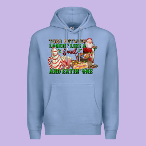 Torn Between Lookin Like A Snack And Eatin One Premium Hoodie Designed By Fadigitalartstudio