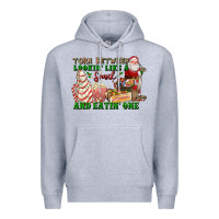 Heather Grey torn between lookin like a snack and eatin one Premium Hoodie - FaDigitalArtStudio