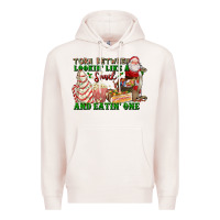 Pale Pink torn between lookin like a snack and eatin one Premium Hoodie - FaDigitalArtStudio