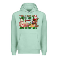 Seafoam torn between lookin like a snack and eatin one Premium Hoodie - FaDigitalArtStudio